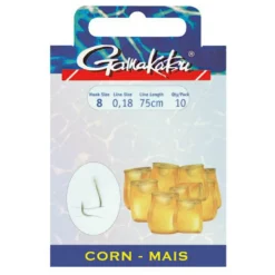 Gamakatsu Booklet Corn 3310B Tied Hook 0.180 Mm