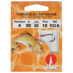 RAGOT Forged Blue Out Turned Spade Resined 9333BL Tied Hook 0.5 M 0.140 Mm