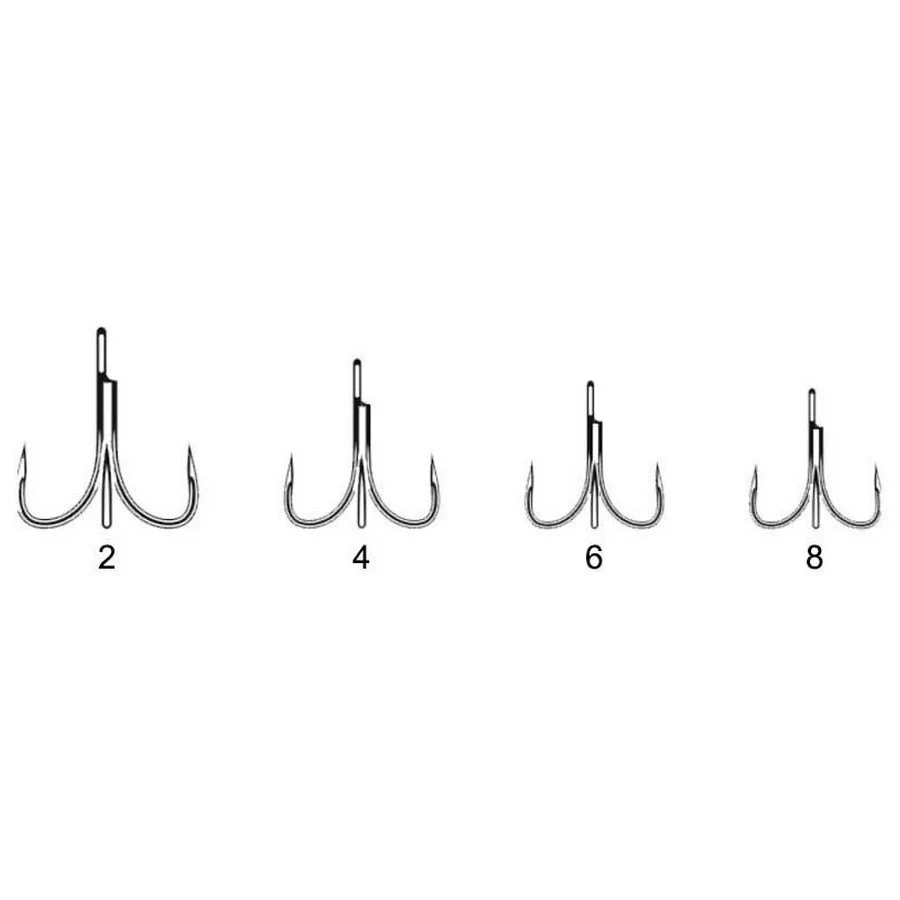 VMC 7554B Barbless Treble Hook 4 VMC 7554B Barbless Treble Hook - Image 2